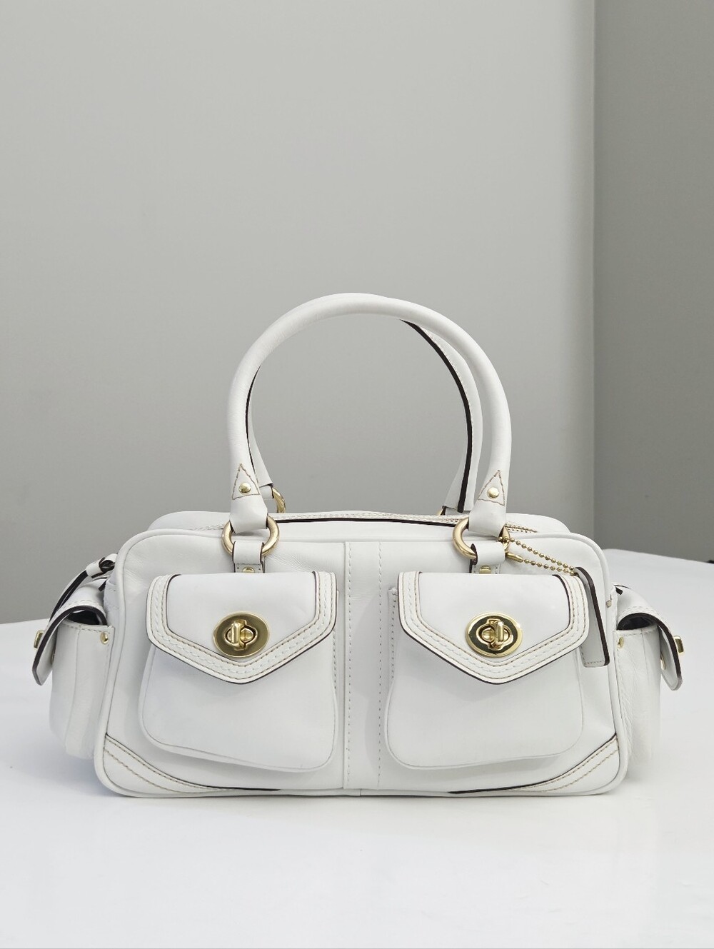 VINTAGE Y2K COACH LEGACY DOUBLE POCKET TURNLOCK SATCHEL BAG 1445